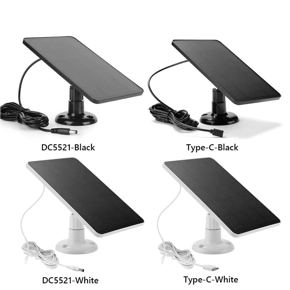 10W Solar Panel Charger Micro USB+Type-C 2in1