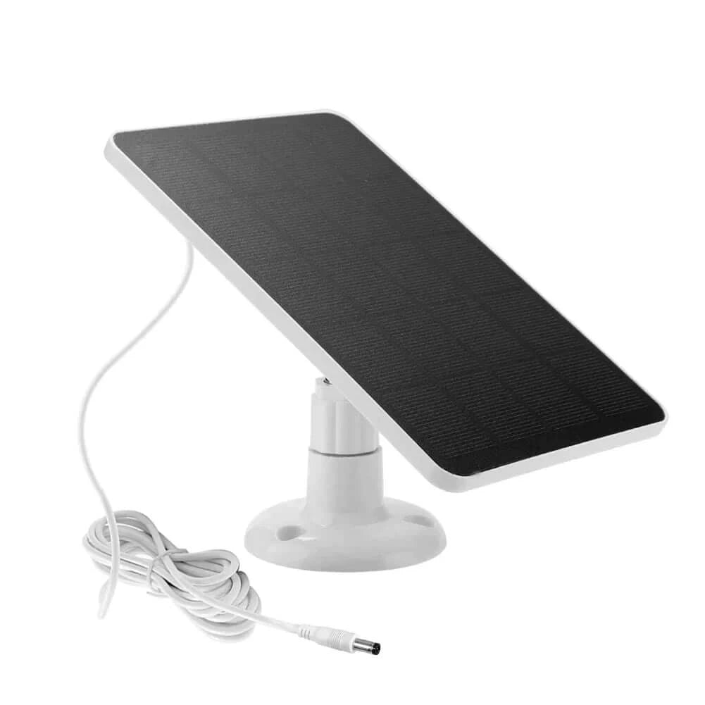 10W Solar Panel Charger Micro USB+Type-C 2in1 - DC5521 Port White
