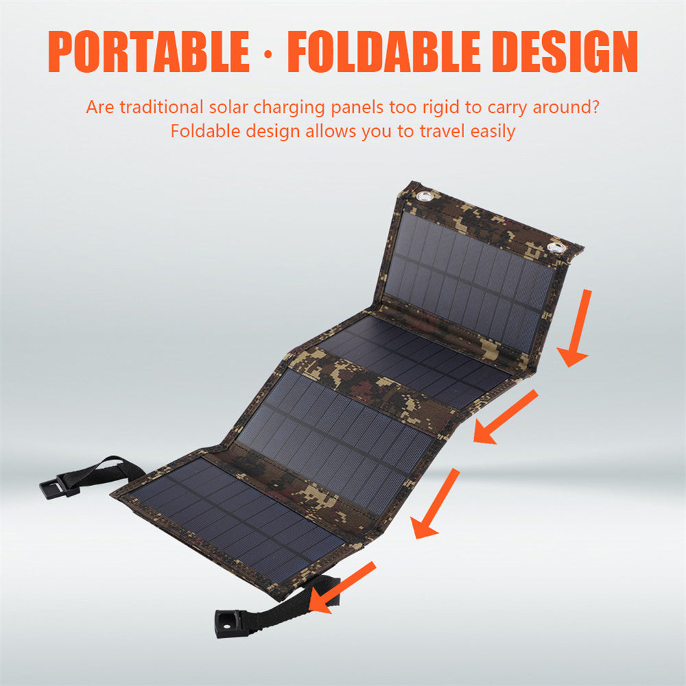 Foldable Solar Panel Charger 8W USB - Inverted Powers