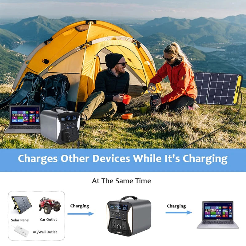 A-POWER 1000W Portable Power Station Fast Full Charging Lifepo4 Battery - Inverted Powers