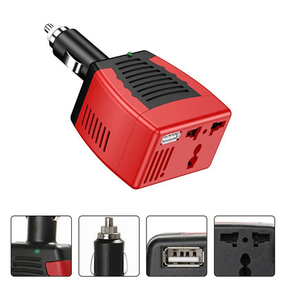 AC/DC Car Power Inverter 75W/150W DC12V To AC110V/220V - Inverted Powers