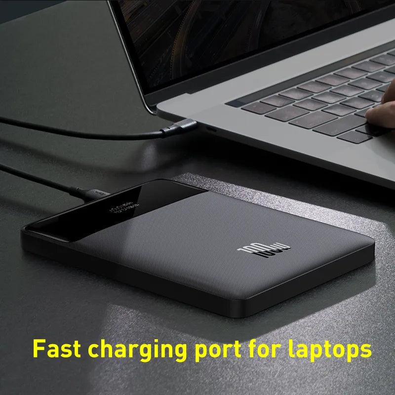 Baseus 100W Power Bank Type C Fast Charging for Notebook with 100W Cable - Inverted Powers