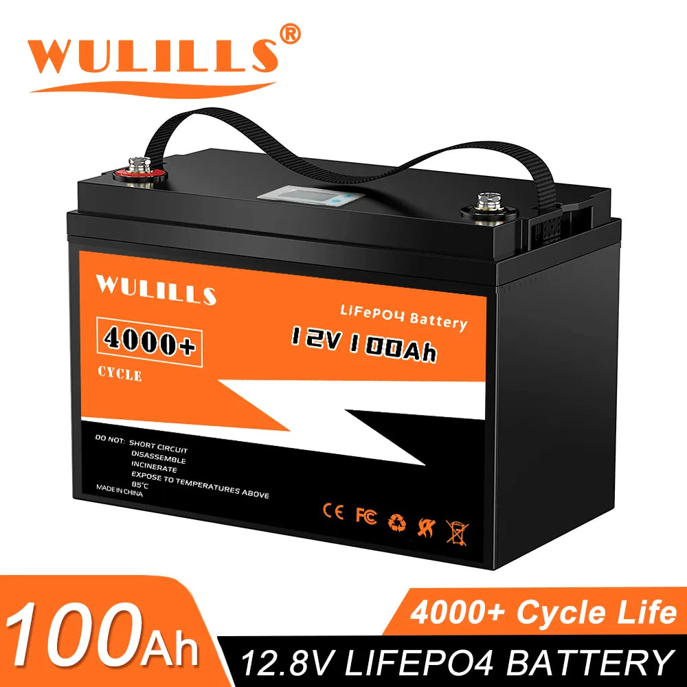 New 12V 24V 48V 100Ah 200Ah 280Ah 300Ah LiFePo4 Battery Pack Lithium Iron Phosphate Batteries Built-in BMS For Solar Boat No Tax - Inverted Powers