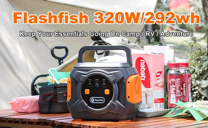 Flashfish E200 Portable Power Station 200W - Inverted Powers