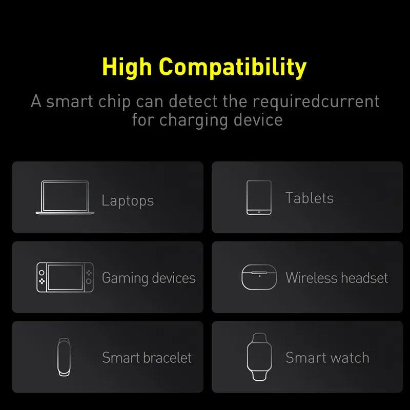 Baseus 100W Power Bank Type C Fast Charging for Notebook with 100W Cable - Inverted Powers