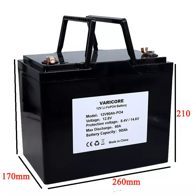 12V 280Ah 120AH LiFePO4 Battery 12.8V Lithium Power Batteries 4000 Cycles For RV Campers Golf Cart Off-Road Off-grid Solar Wind - Inverted Powers