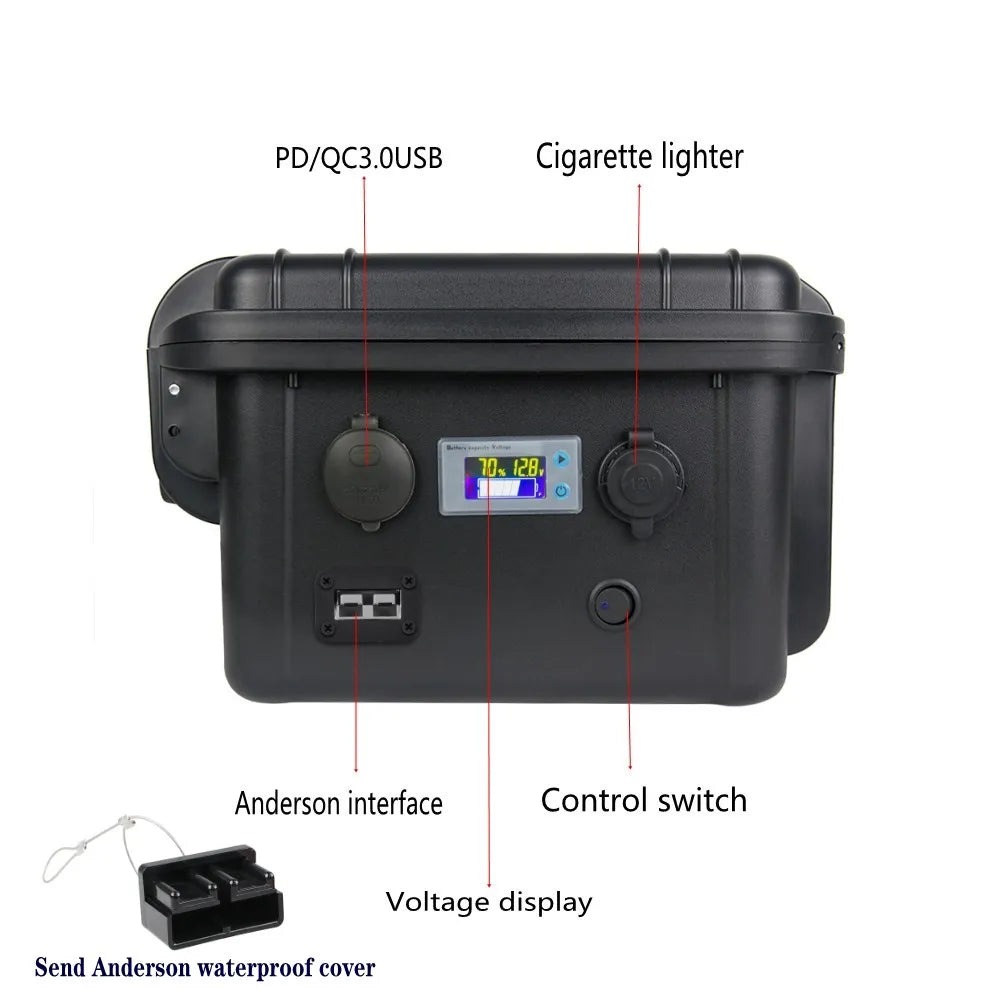 CAPACITY.LI Lifepo4 Battery 100ah 12V with BMS - Inverted Powers