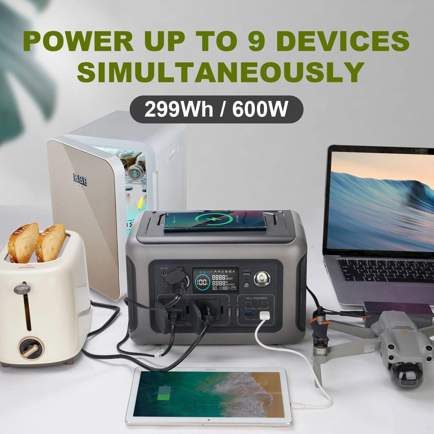 ALLPOWERS R600 Portable Power Station 600W - Inverted Powers