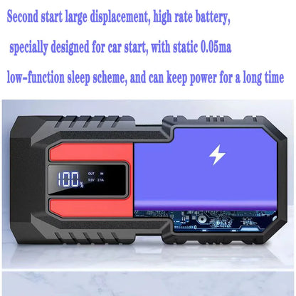 DAWEIKALA Car Jump Starter 3200A Power Bank Emergency Battery - Inverted Powers