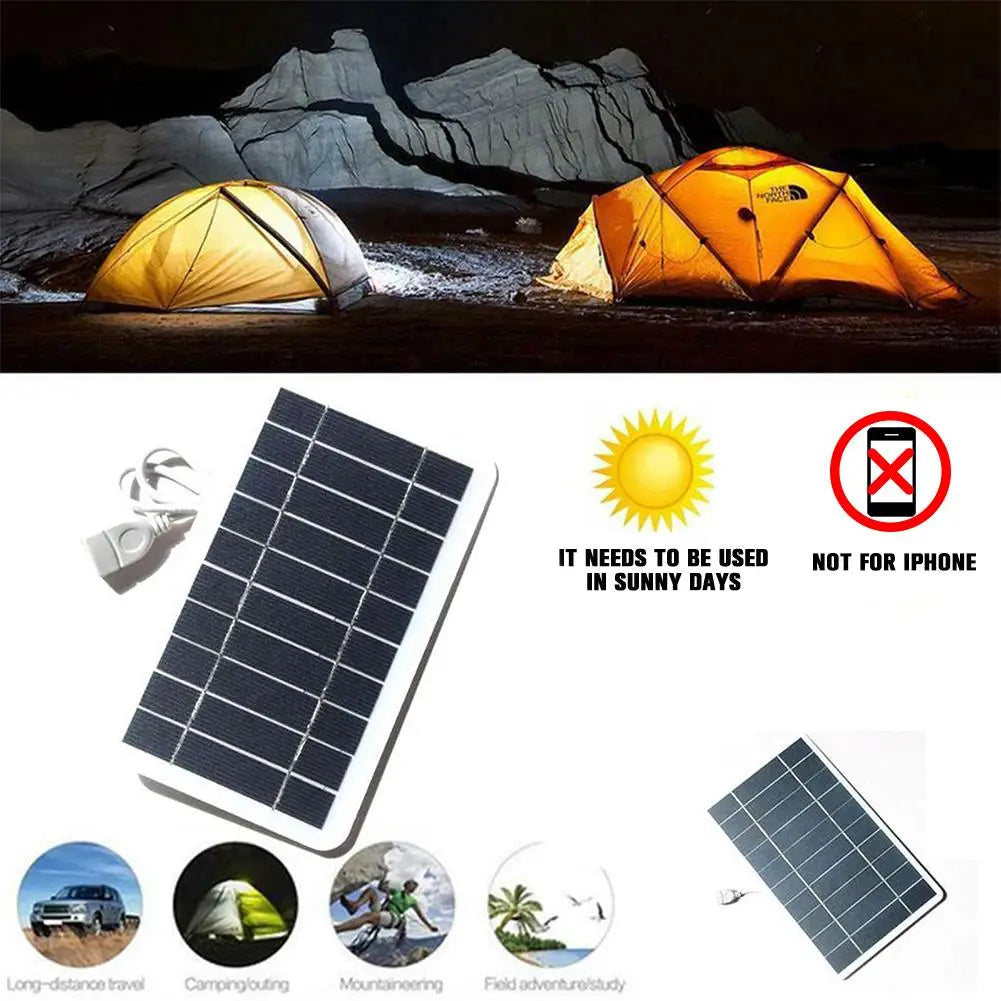 Portable Solar Charger 2W USB - Inverted Powers