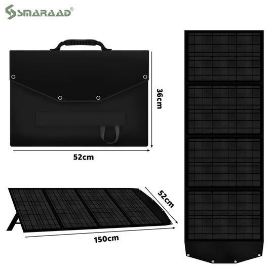 SMARAAD 150W Foldable Solar Panel Kit Waterproof IP68 - Inverted Powers
