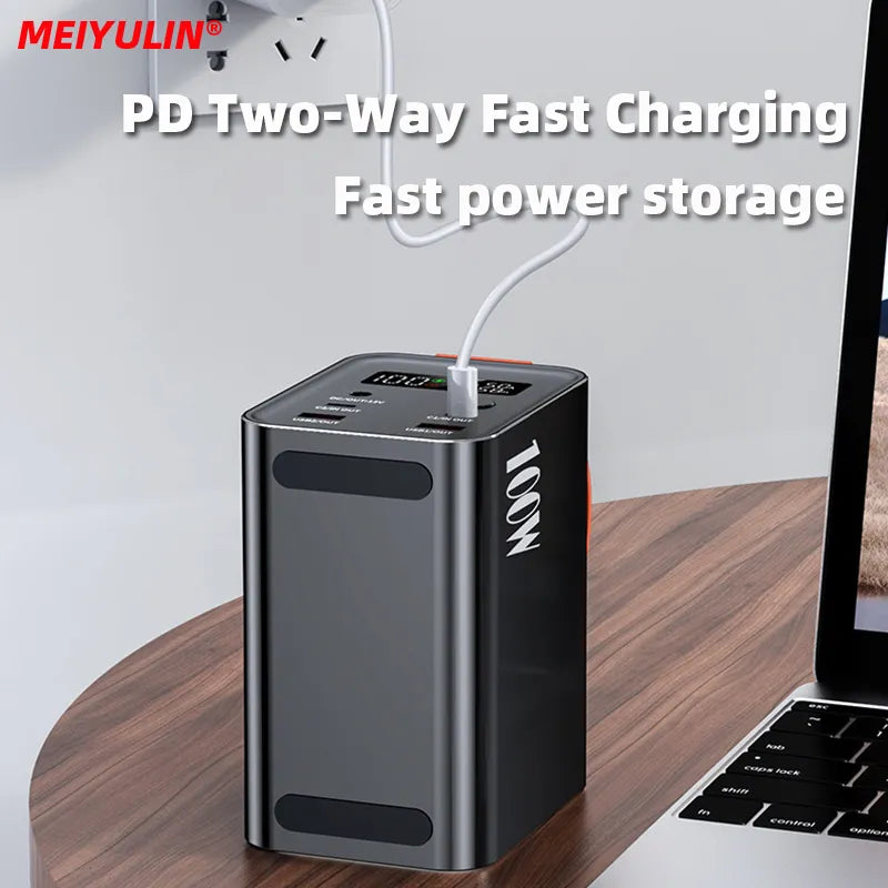 MEIYULIN Power Bank Station 100W Battery 30000mAh/60000mAh USB C DC Fast Charge - Inverted Powers