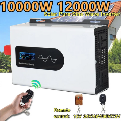 DC/AC Inverter 3500W - 12000W Pure Sine Wave DC12V-48V To AC110V/220V - Inverted Powers