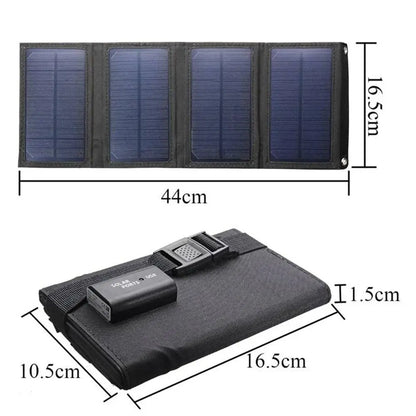 Foldable Solar Panel Charger 8W USB - Inverted Powers