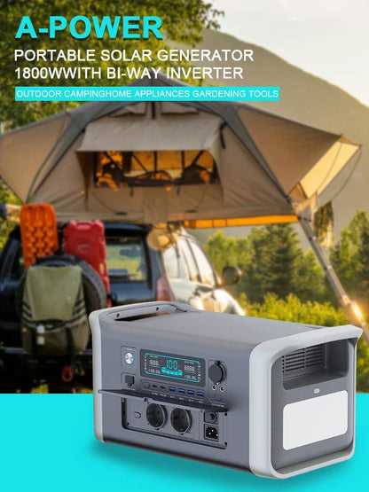 A-POWER Portable Power Station AP1000-AP2000 Lifepo4 Battery - Inverted Powers