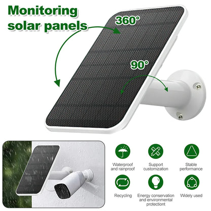 Solar Charger 10W Wall Mount with 9.8ft Power Cable USB-C - Inverted Powers