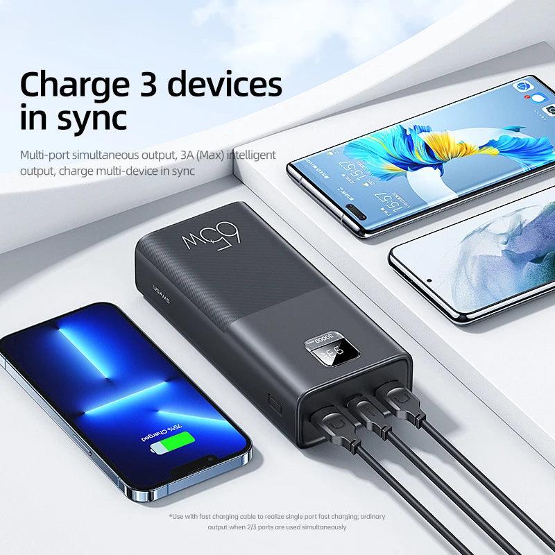 USAMS 65W Power Bank 30000mAh Fast Charging - Inverted Powers