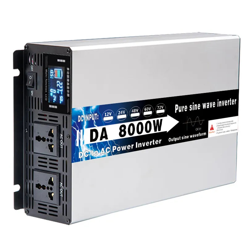 DC/AC Power Inverter 8000W/10000W Pure Sine Wave DC12V-48V To AC 110V/220V - Inverted Powers