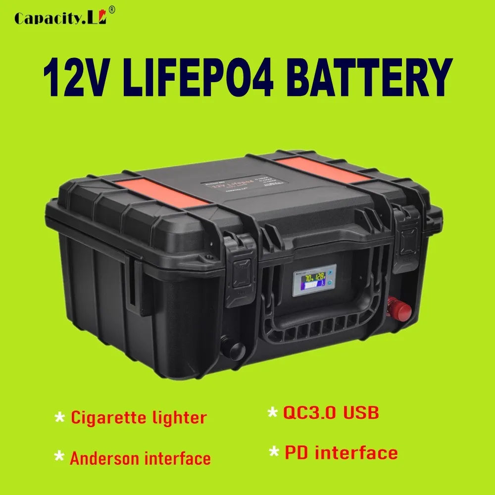 CAPACITY.LI Lifepo4 Battery 100ah 12V with BMS - Inverted Powers