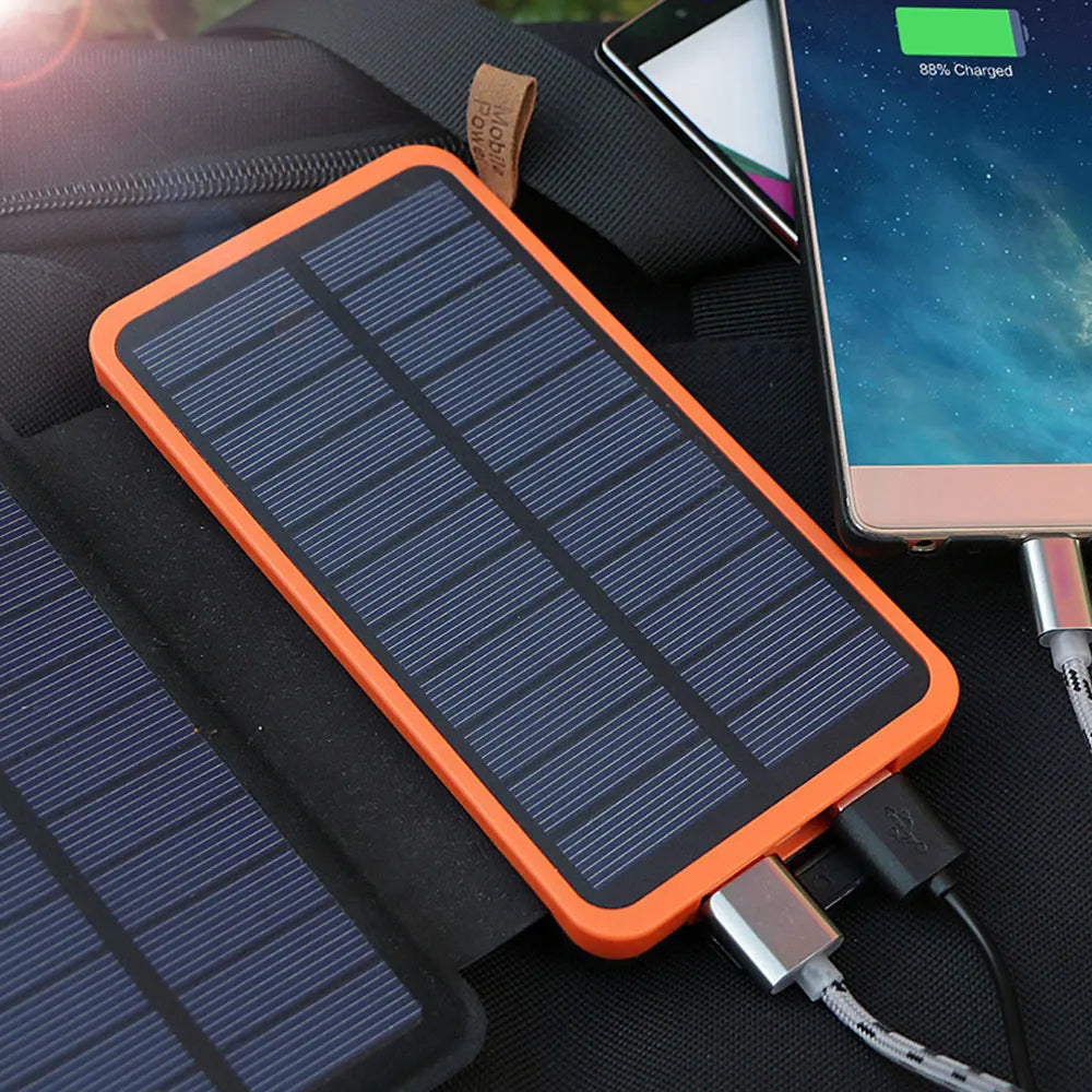 Folding Solar Charger Power Bank 26000mah Lagre Capacity Battery Fast Charge - Inverted Powers