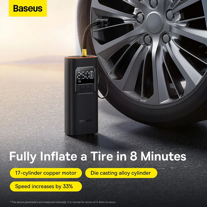 Baseus Car Tire Wireless Air Pump Inflator Rechargable - Inverted Powers