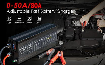 CAPACITY.LI Lifepo4 Battery Charger 50A-100A 12V - Inverted Powers