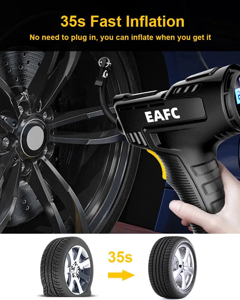 EAFC 120W Handheld Air Compressor Wireless - Inverted Powers