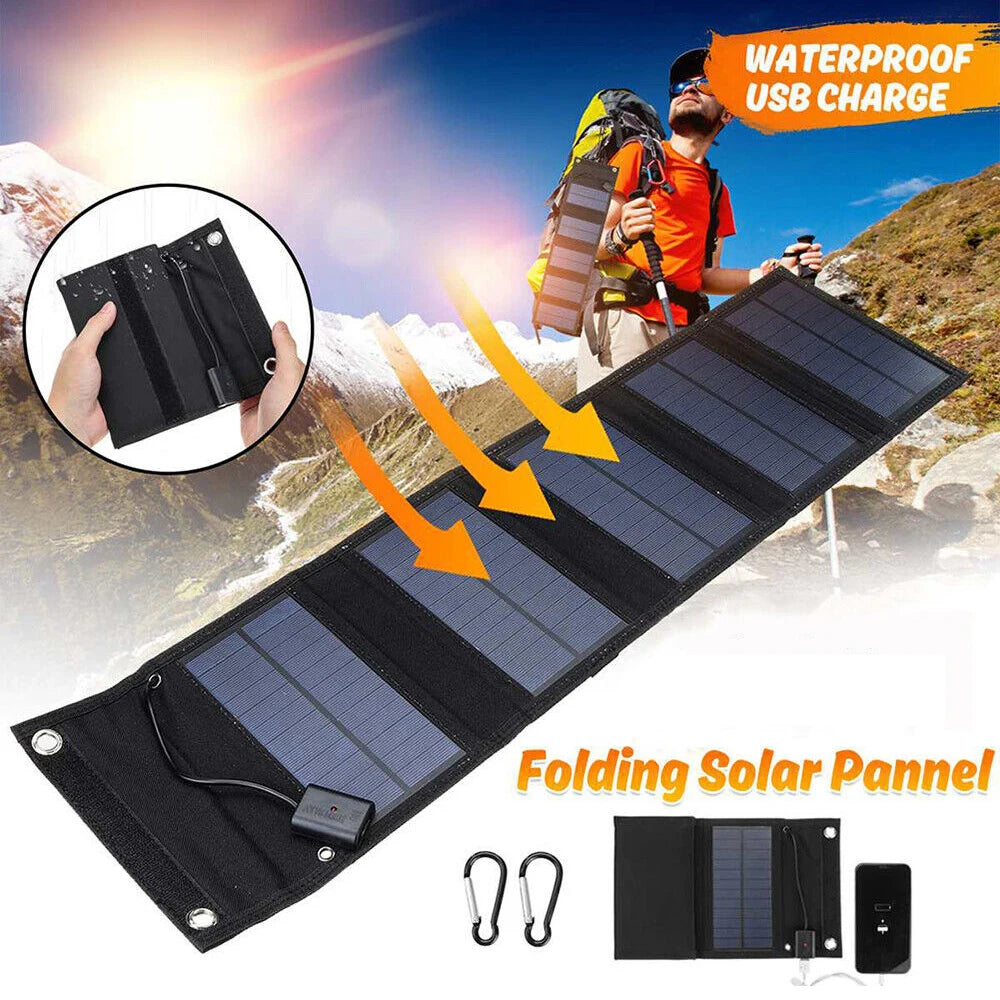 Foldable Solar Charger 80W USB - Inverted Powers