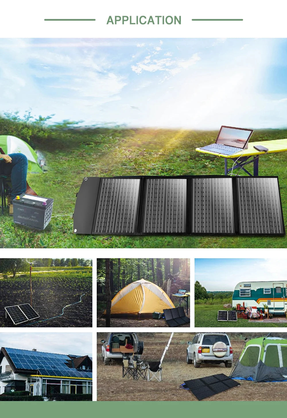 SMARAAD 150W Foldable Solar Panel Kit Waterproof IP68 - Inverted Powers