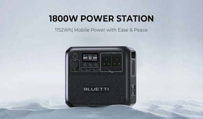 BLUETTI AC180 Protable Power station 1800W LiFePO4 Battery 1152Wh With Solar Panels - Inverted Powers