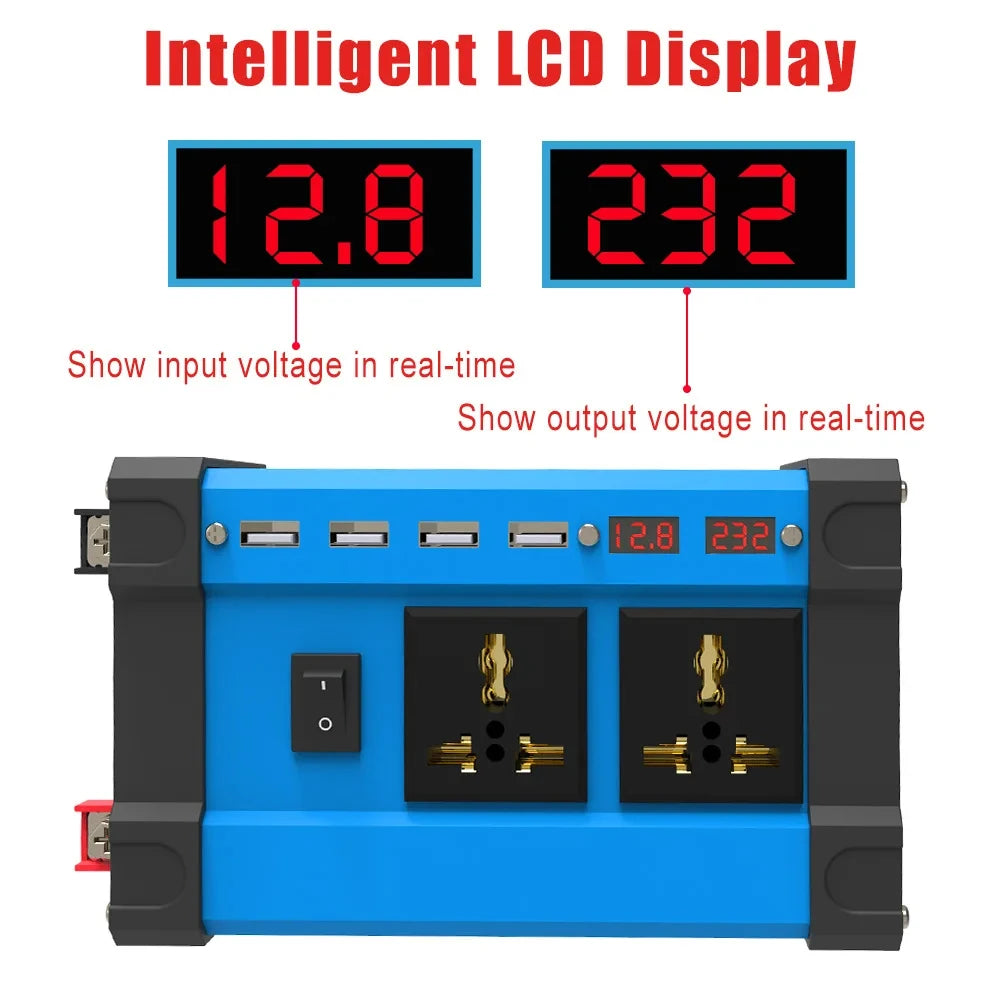 Solar System Combination 6000W Inverter 30A Controller 18W Solar Panel 12V to 220V/110V - Inverted Powers