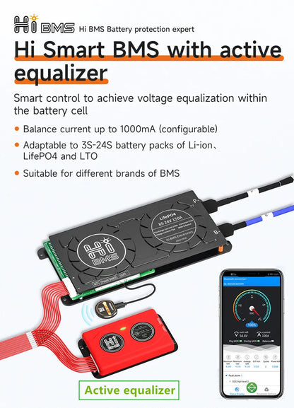 NYDPP LiFePO4 Battery 80AH-120AH 12V BMS Bluetooth + Bag + Charger - Inverted Powers