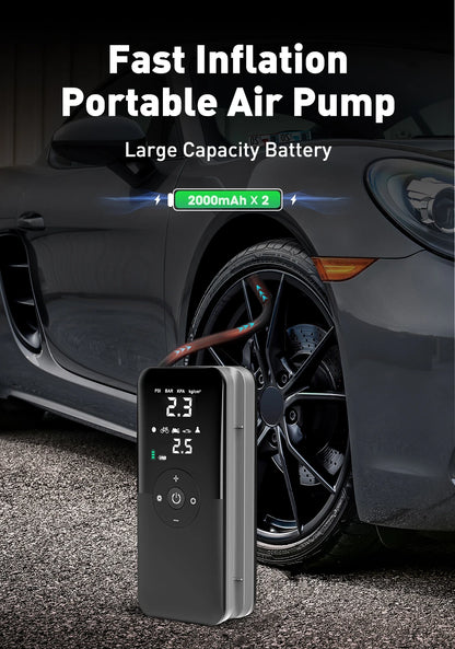 CARSUN Rechargeable Air Pump Tire Inflator - Inverted Powers