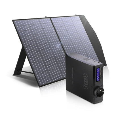 ALLPOWERS Solar PowerStation 200W With 60/100W Solar Panel - Inverted Powers