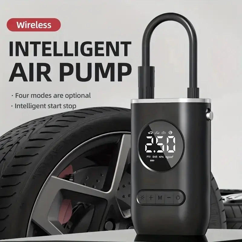 Inflation Pump Inflation Car Motorcycle Wireless Digital Display 4000mAh Baterry - Inverted Powers