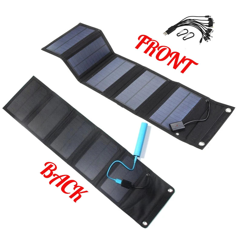 Foldable Solar Charger 80W USB - Inverted Powers