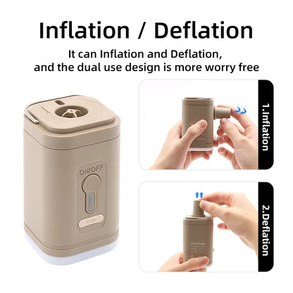 PACOONE Wireless Inflation Pump Portable Outdoor Mini Air Compressor - Inverted Powers