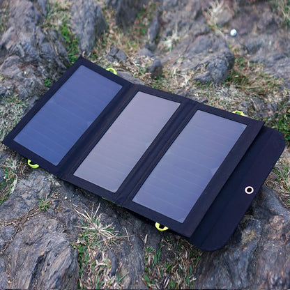 ALLPOWERS 21W Solar Charger, Portable Solar Panel 2xUSB Ports With Battery - Inverted Powers