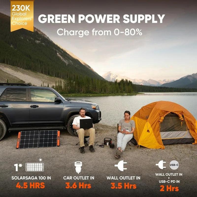Jackery Portable Power Station Explorer 300, 293Wh, 110V/300W Pure Sine Wave - Inverted Powers