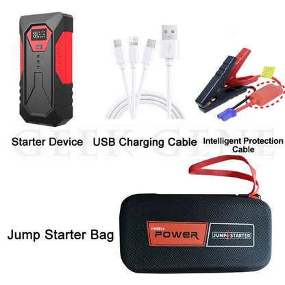 GEEK GENE Jump Starter Portable 1200A Power Bank 18000mAh Battery Booster - Inverted Powers