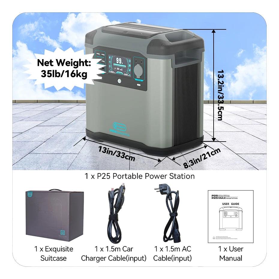 Flashfish P25 Portable Power Station 2000W - Inverted Powers