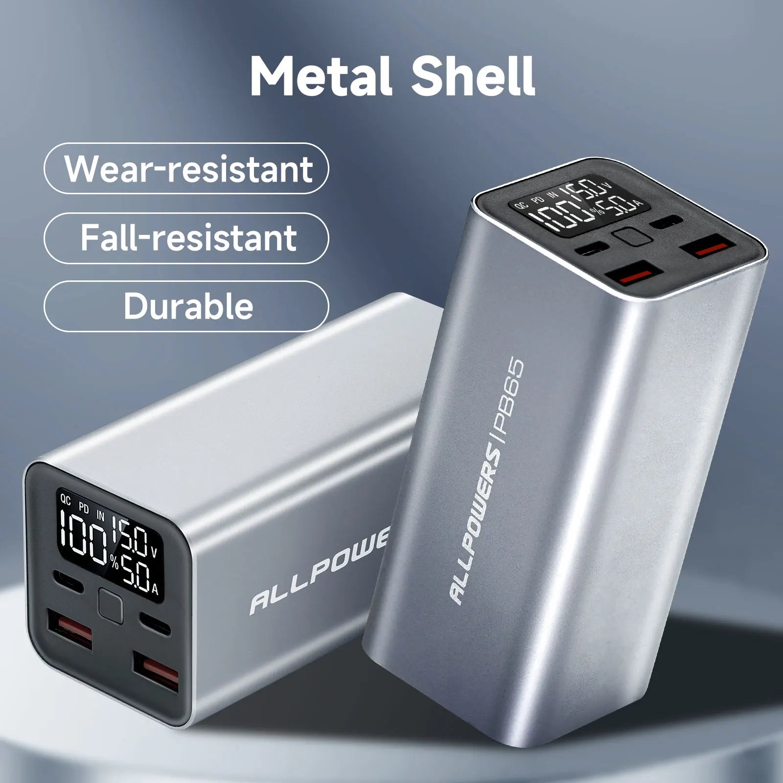 ALLPOWERS Power Bank 16000mAh/24000mAh Type C 65W / 100W Fast Charging - Inverted Powers