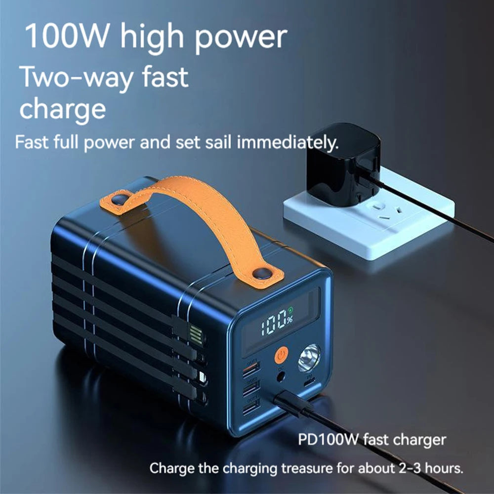 OLOPKY Power Bank 100W Battery 60000mAh Fast Charging 100W - Inverted Powers