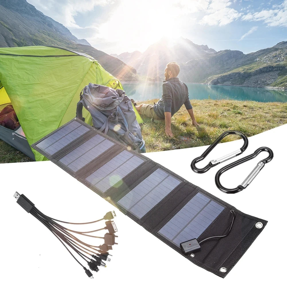 Foldable Solar Charger 80W USB - Inverted Powers