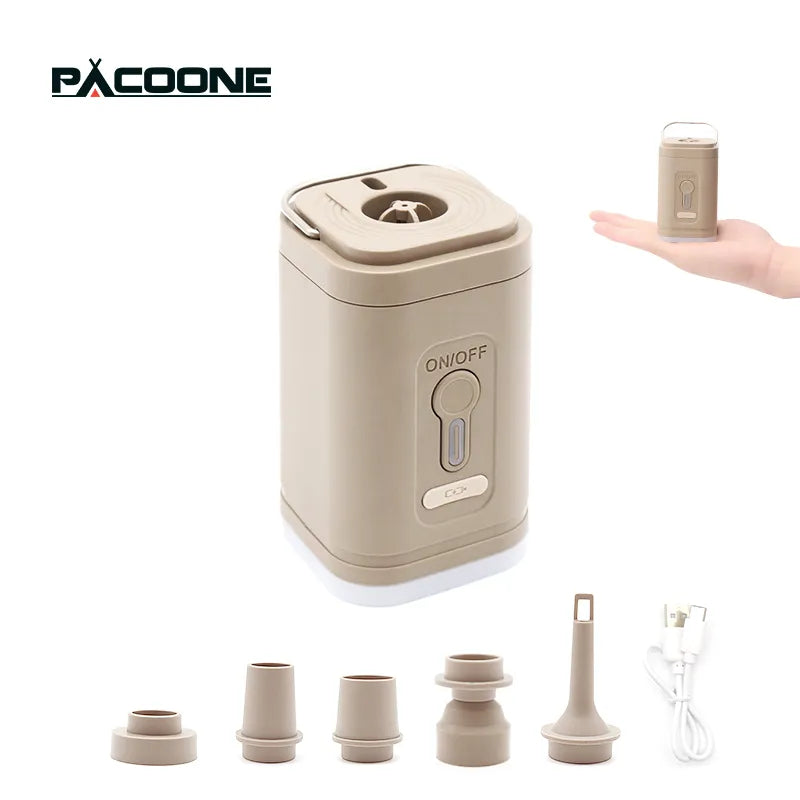 PACOONE Wireless Inflation Pump Portable Outdoor Mini Air Compressor - Inverted Powers