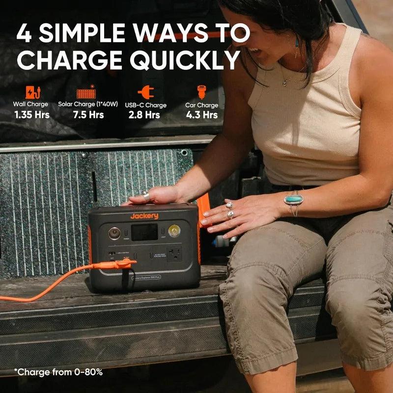 Jackery Explorer 300 Plus Portable Power Station, 288Wh Backup LiFePO4 Battery, 300W AC Outlet, 3.75 KG - Inverted Powers