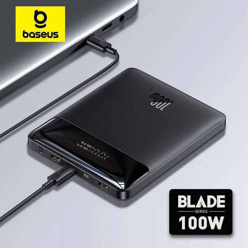 Baseus 100W Power Bank Type C Fast Charging for Notebook with 100W Cable - Inverted Powers