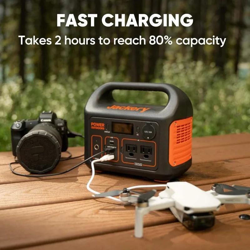 Jackery Portable Power Station Explorer 300, 293Wh, 110V/300W Pure Sine Wave - Inverted Powers