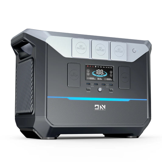 DARANENER NEO2000 Portable Power Station 2000W LiFePO4 2073.6Wh Capacity Battery - Inverted Powers